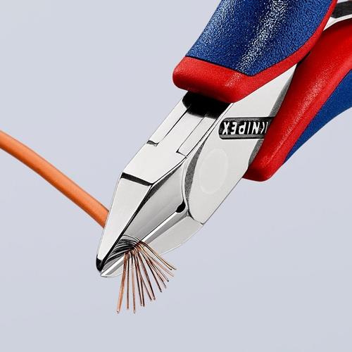 KNIPEX Elektronikseitenschneider L.115mm Form 3 Facette ja,kl.2K-Hülle KNIPEX Elektronikseitenschneider L.115mm Form 3 Facette ja,kl.2K-Hülle