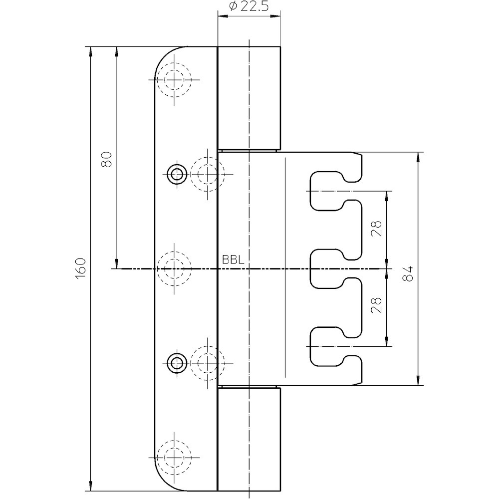 SIMONSWERK Objektband VARIANT® VX 7939/160-4 FD, bronze