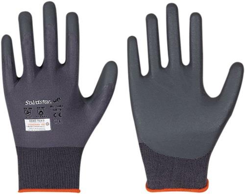 LEIPOLD Handschuhe Solidstar Soft 1463 Gr.8 grau EN 388 PSA II 12 PA
