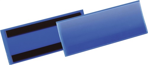 Nordwest Etikettentasche B210xH74mm blau magn.50 DURABLE