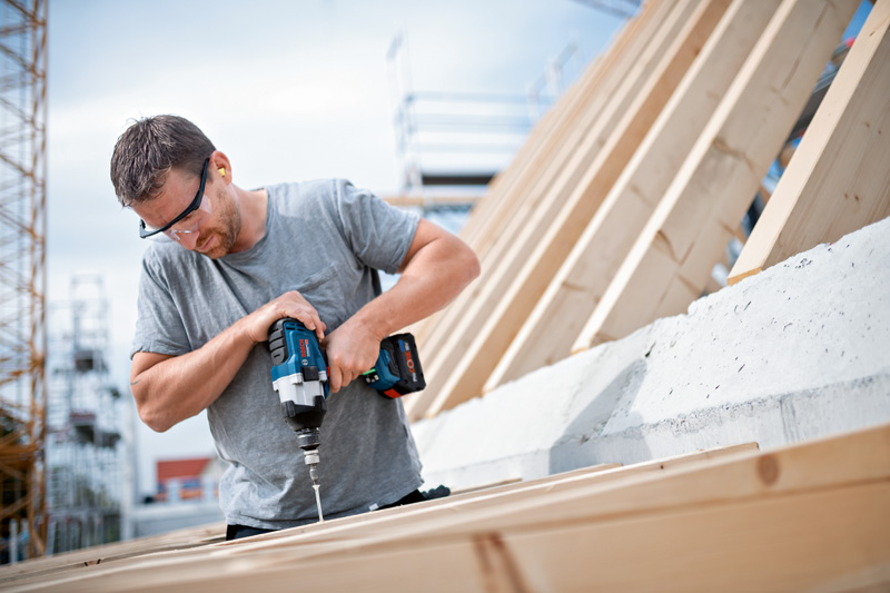 BOSCH Akku-Drehschlagschrauber GDS 18V-1000 mit 2x Akku ProCORE18V 8.0Ah in L-BOXX