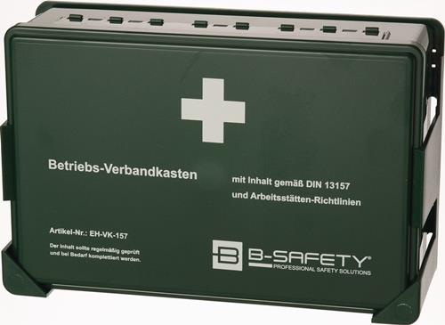 B-SAFETY Betriebsverbandkasten DIN 13157 B270xH175xT90ca.mm grün B-SAFETY
