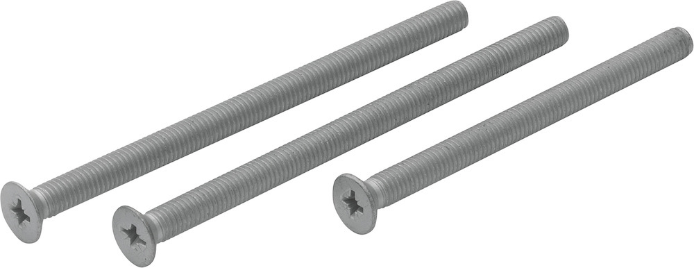 HOPPE® Gewindeschrauben-Set M6 für Profiltür-Schutz-Wechselgarnituren, Eisen 115 mm Kreuzschlitz
