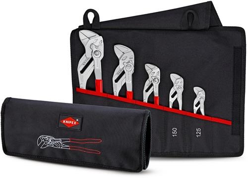 KNIPEX Zangenschlüsselset Inh.5-tlg.verchr.Rolltasche KNIPEX