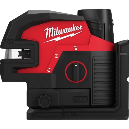 MILWAUKEE M12™ Akku-Kreuzlinienlaser M12CLL4P-301C