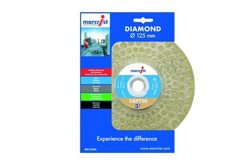 MARCRIST Diamanttrenn-/Schleifscheibe CGF750 D.125mm M14 Seg.-H.68,5mm Seg.-S.2,8mm MARCRIST Diamanttrenn-/Schleifscheibe CGF750 D.125mm M14 Seg.-H.68,5mm Seg.-S.2,8mm