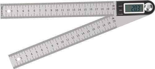 TECWERK Winkelmesser Schienen-L.200mm Abl.0,1Grad dig.TECWERK