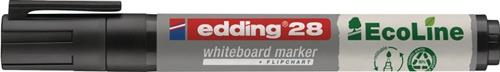 EDDING Whiteboardmarker 28 EcoLine schwarz Strich-B.1,5-3mm Rundspitze EDDING