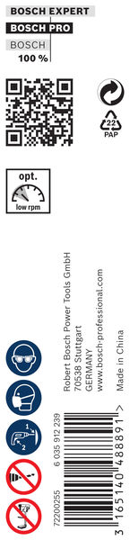 BOSCH Holzschlangenbohrer, Sechskant 16 x 470 x 600 mm, d 11,1 mm
