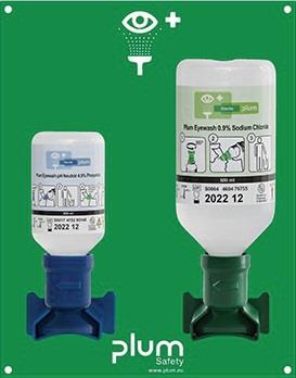 PLUM Augennotfallstation 1x200 ml pH Neutral,1x0,5l Augenspülung PLUM