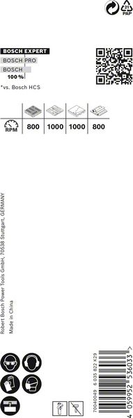 BOSCH EXPERT Construction Material Lochsäge, 35 x 60 mm. Für Dreh- und Schlagbohrer