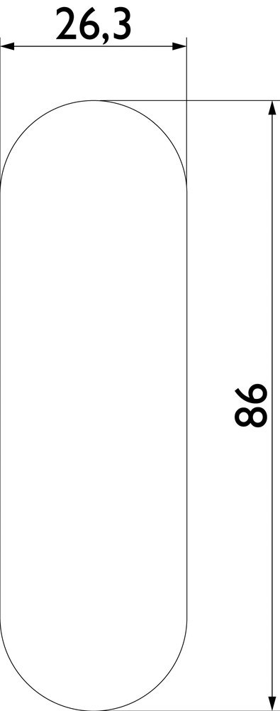 HERMAT Schiebetürmuschel 3657, Edelstahl