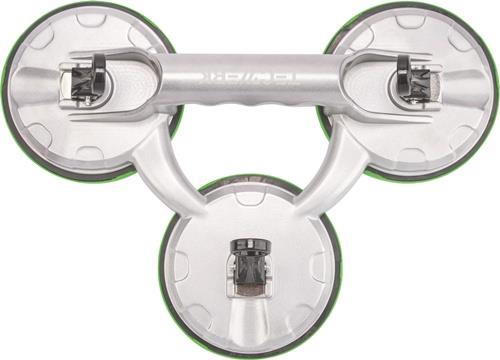 TECWERK Saugheber Trgf.100kg Kopf-D.118mm 3 Köpfe Alu TECWERK