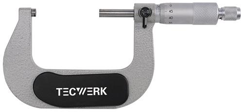 TECWERK Bügelmessschraube DIN 863/1 50-75mm Spindel-D.6,5mm TECWERK