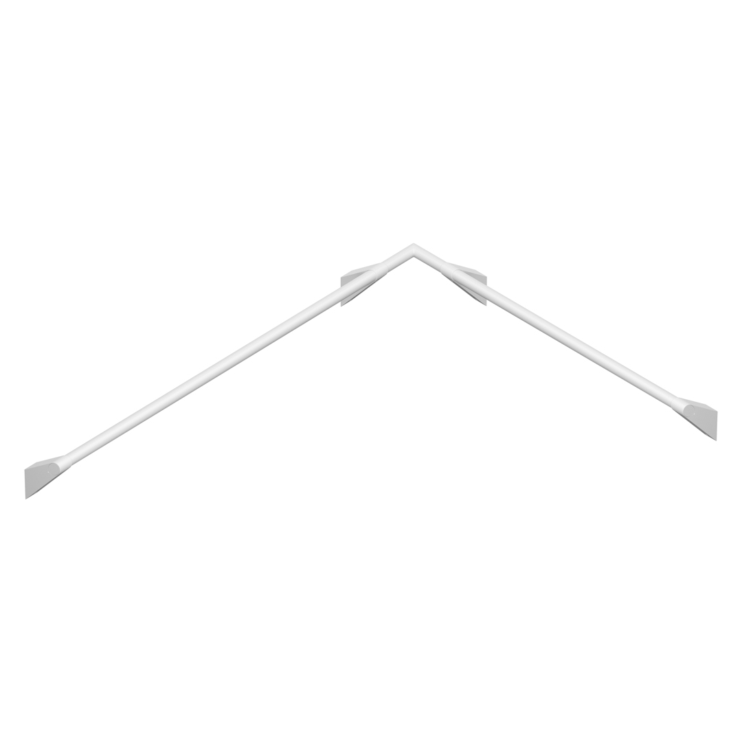 KWS Handlauf-Kombination A100, 90° 975x750 links Anemonenweiß