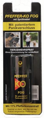 BALLISTOL Tierabwehrspray PFEFFER-KO FOG 40ml m.Gürtelclip Spraydose BALLISTOL