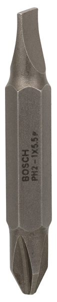 BOSCH Doppelklingenbit, S 1,0 x 5,5, PH2, 45 mm