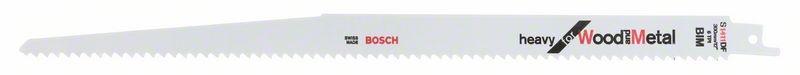 BOSCH Säbelsägeblatt S 1411 DF, Heavy for Wood and Metal, 2er-Pack