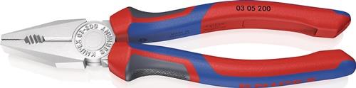 KNIPEX Kombizange L.200mm verchr.Comfort-Griffe KNIPEX