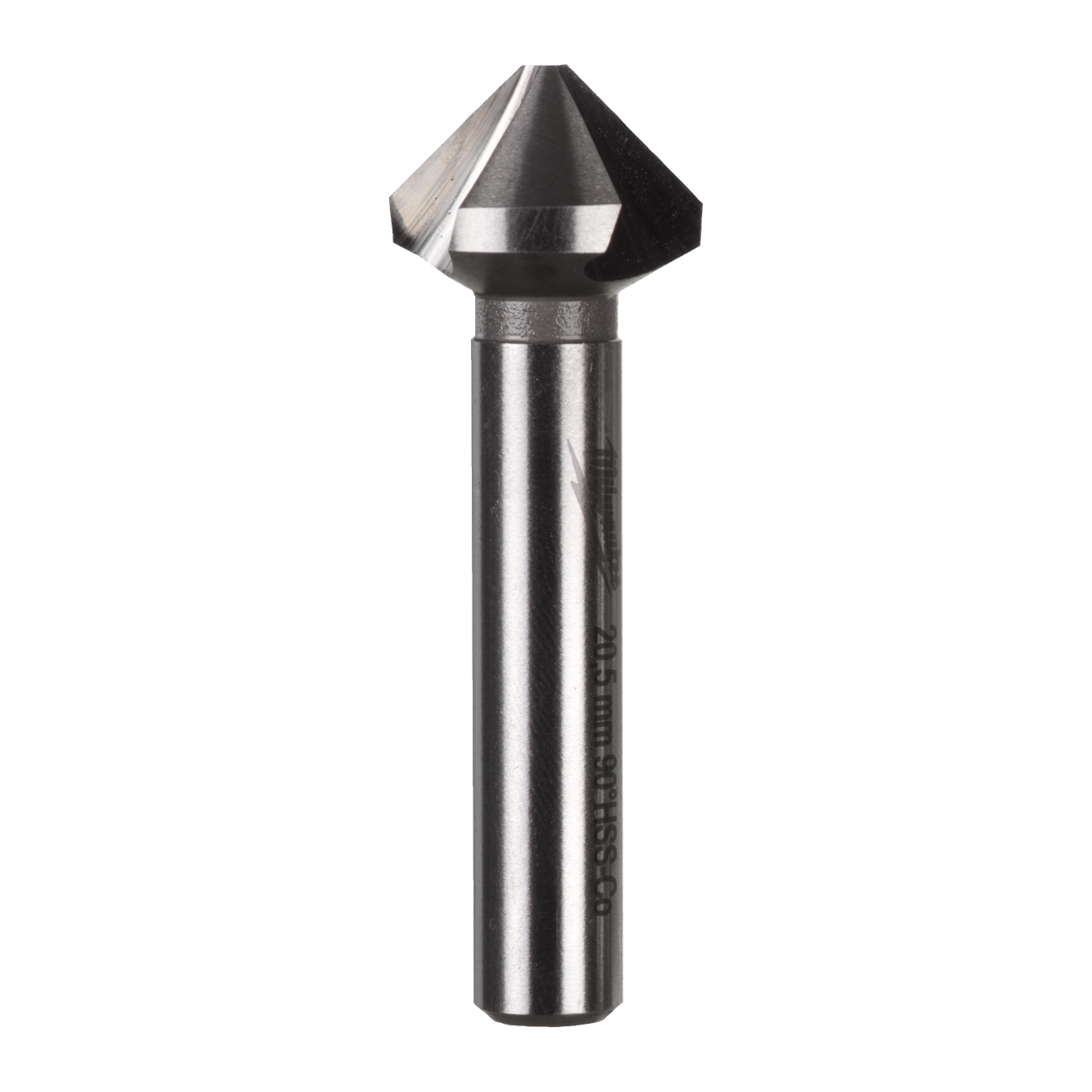 MILWAUKEE 6,3 mm HSS-CO, Senkung M3 HSS-CO Kegelsenker 90° Rundschaft DIN 335C