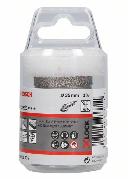 BOSCH Diamanttrockenbohrer X-LOCK Best for Ceramic Dry Speed, 35 x 35 mm