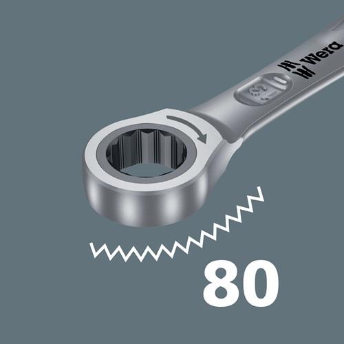 WERA Maulringratschenschlüssel Joker SW15mm L.200mm CV-Molybdän nickel-chrom-besch.