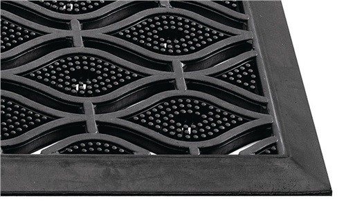 Nordwest Fußmatte schwarz Gum.L450xB750xS15mm