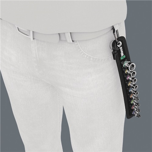 WERA Steckschlüsselsatz Belt 4 9-tlg.1/4 Zoll 5-13mm f.a6-KT.-Schr.WERA WERA Steckschlüsselsatz Belt 4 9-tlg.1/4 Zoll 5-13mm f.a6-KT.-Schr.WERA