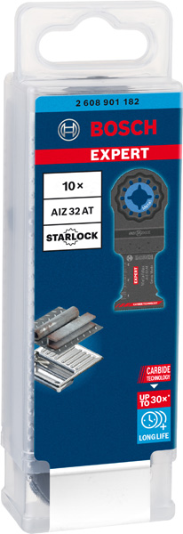 BOSCH Expert MetalMax AIZ 32 AIT Blatt für Multifunktionswerkzeuge, 40 x 32 mm, 10 Stk