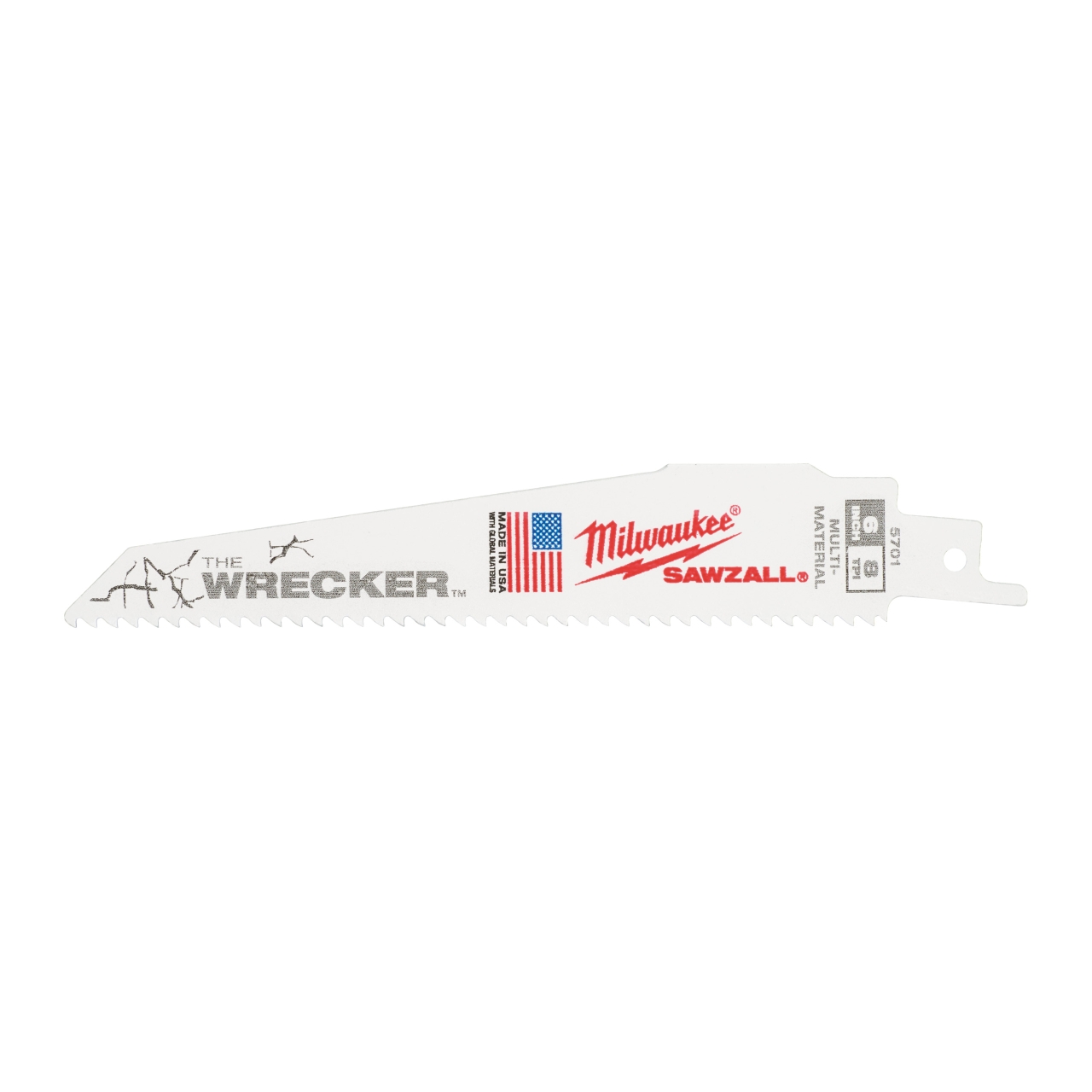 MILWAUKEE 150 x 3,6/2,3 mm (7/11 TPI) Säbelsägeblatt THE WRECKER