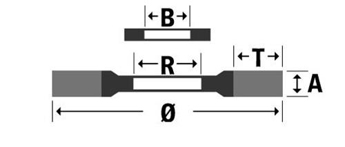 OSBORN Rundbürste D.250mm Bohr.Ø100mm Drahtstärke 0,2mm Edelstahldraht