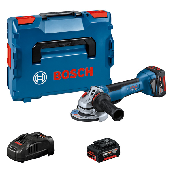 BOSCH Akku-Winkelschleifer GWS 18V-10 P, (2x5,0Ah, L)