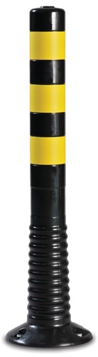 Nordwest Sperrpfosten Ku.schwarz/gelb D.80mm z.Schr.H.ü.Flur=750mm