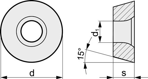 TECWERK Wendeschneidplatte RDHX12T3MOT PK40 Kopierfräsen TECWERK