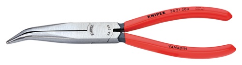 KNIPEX Mechanikerzange L.200mm Form 2 40Grad gew.Ku.-Überzug KNIPEX