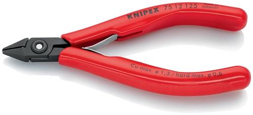 KNIPEX Elektronik-Seitenschneider L.125mm Form 1 Facette ja KNIPEX