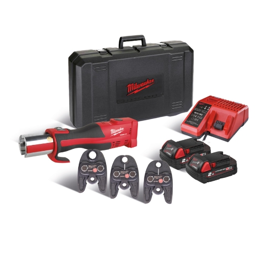 MILWAUKEE Bürstenloses Akku-Presswerkzeug (Sanitär) M18BLHPT-202C U-Set MILWAUKEE Bürstenloses Akku-Presswerkzeug (Sanitär) M18BLHPT-202C U-Set