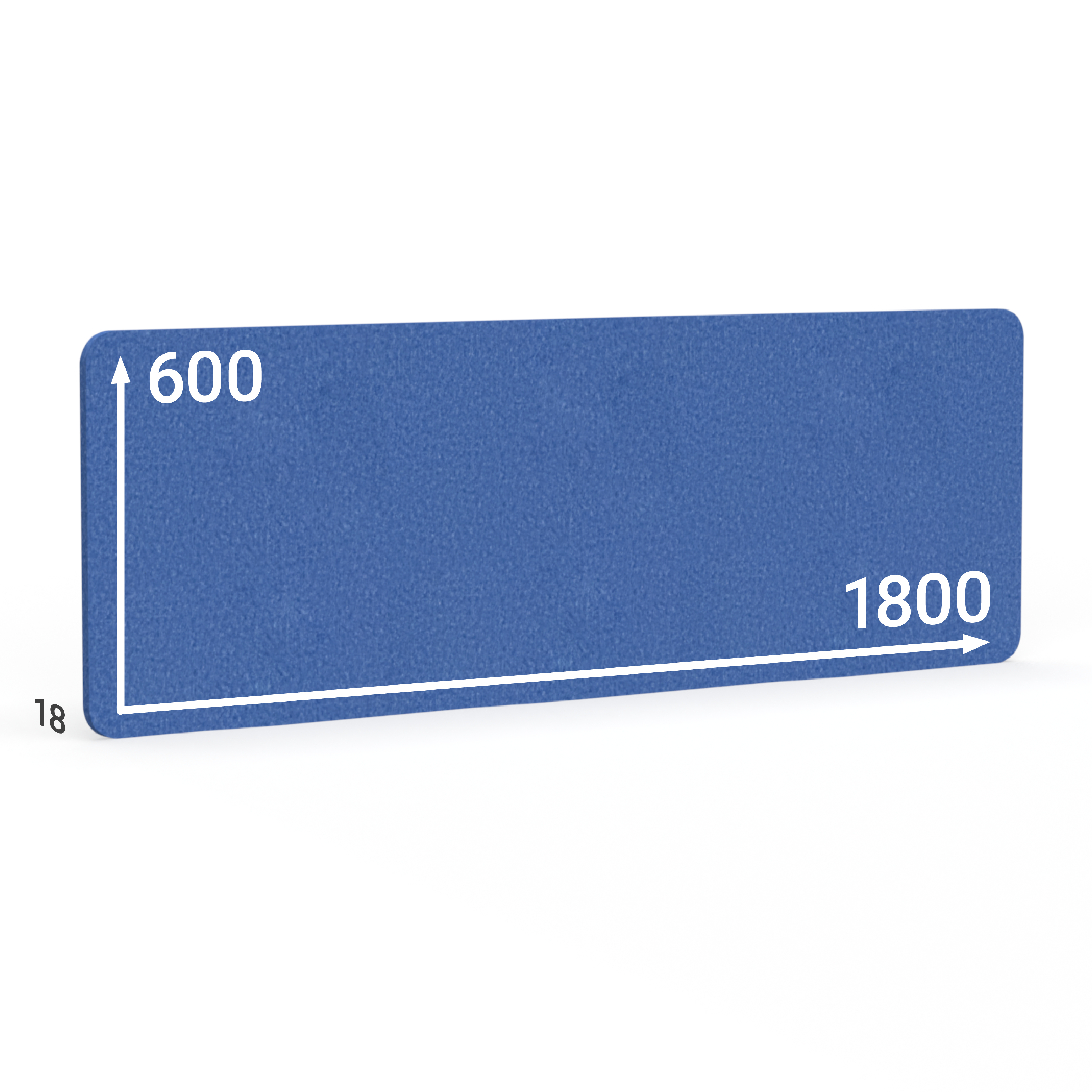 BMB AKUSTIX Vario, HxBxS: 600x1800x18 mm, Blau, AV05