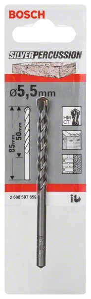 BOSCH Betonbohrer CYL-3, 5,5 x 50 x 85 mm, d 4,5 mm, 1er-Pack