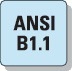 BOSS Gewindegrenzlehrdorn ANSI B1.1 UNC 1 Zollx8 D.25,4mm Tol.2B BOSS