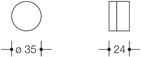 HEWI Wandpuffer 610, Polyamid