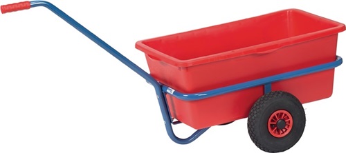 FETRA Handwagen m.Kunststoffmulde 90l L700xB400mm Luft Bereifung Trgf.200kg