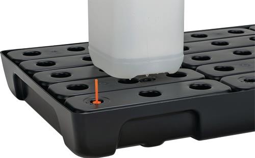 CEMO Regalwanne 27l L976xB495xH95mm PE m.PE-Rost u.Leckanzeiger CEMO