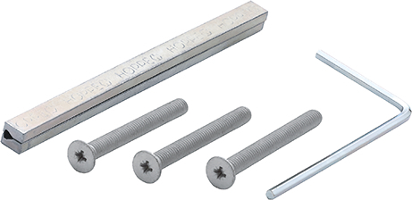 HOPPE® Befestigungsset für Schutz-Türgriffgarnituren ES1 (Griff/Griff), sichtbar, VK 8 mm, DIN 965, Stiftlänge , Türdrücker, Haustür