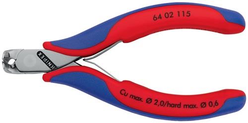 KNIPEX Elektronikvornschn.L.115mm Form 0 Facette ja spiegelpol.Mehrkomp.-Hüllen KNIPEX