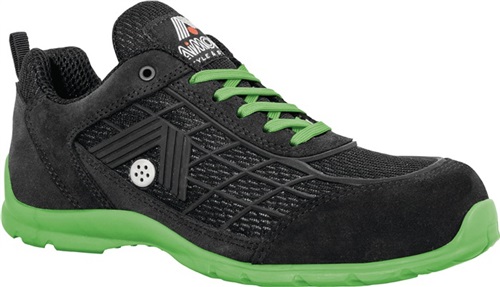 Sicherheitsschuh Green schwarz/grün Leder S1P SRC EN20345 Aimont