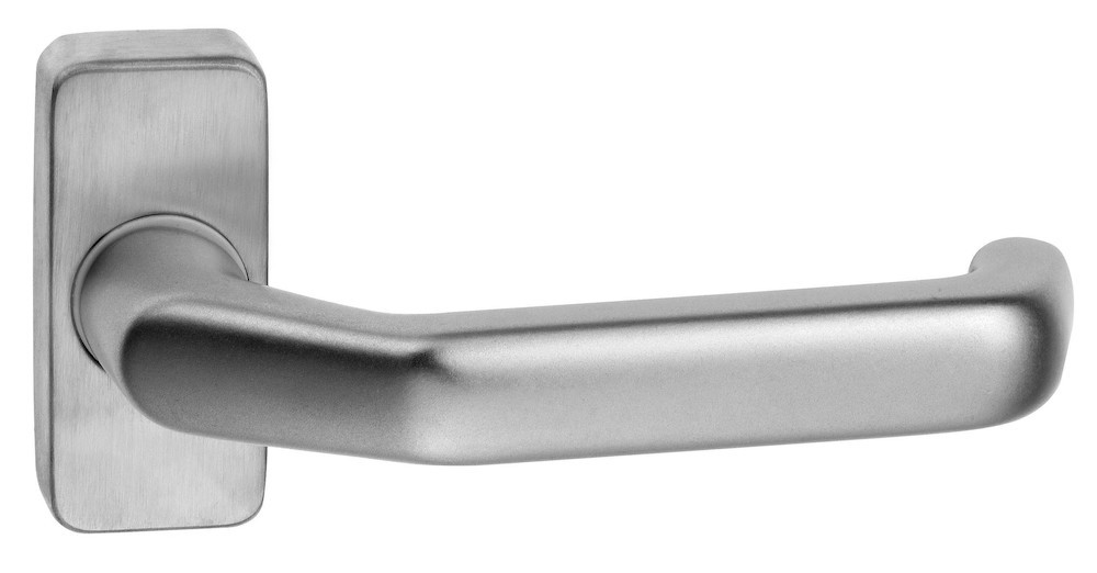 EDI Drücker-Halbgarnitur ohne Schlüsselrosette Keto 1200/2034 weiß, Aluminium