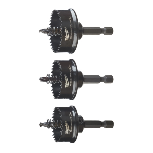MILWAUKEE 22 / 29/ 35 mm SHOCKWAVE Lochsägen-Set 3-teilig