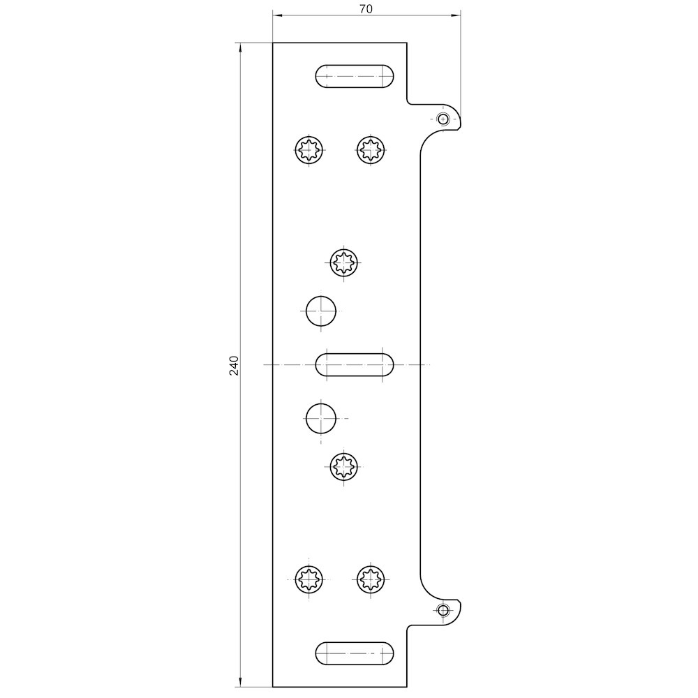 SIMONSWERK Montageplatte Keep Close KC 50 FZ, Stahl,