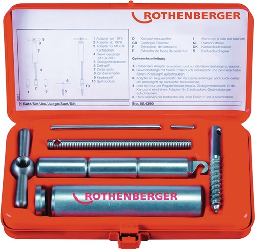 ROTHENBERGER Kartuschenauszieher-Set 9-tlg. ROTHENBERGER